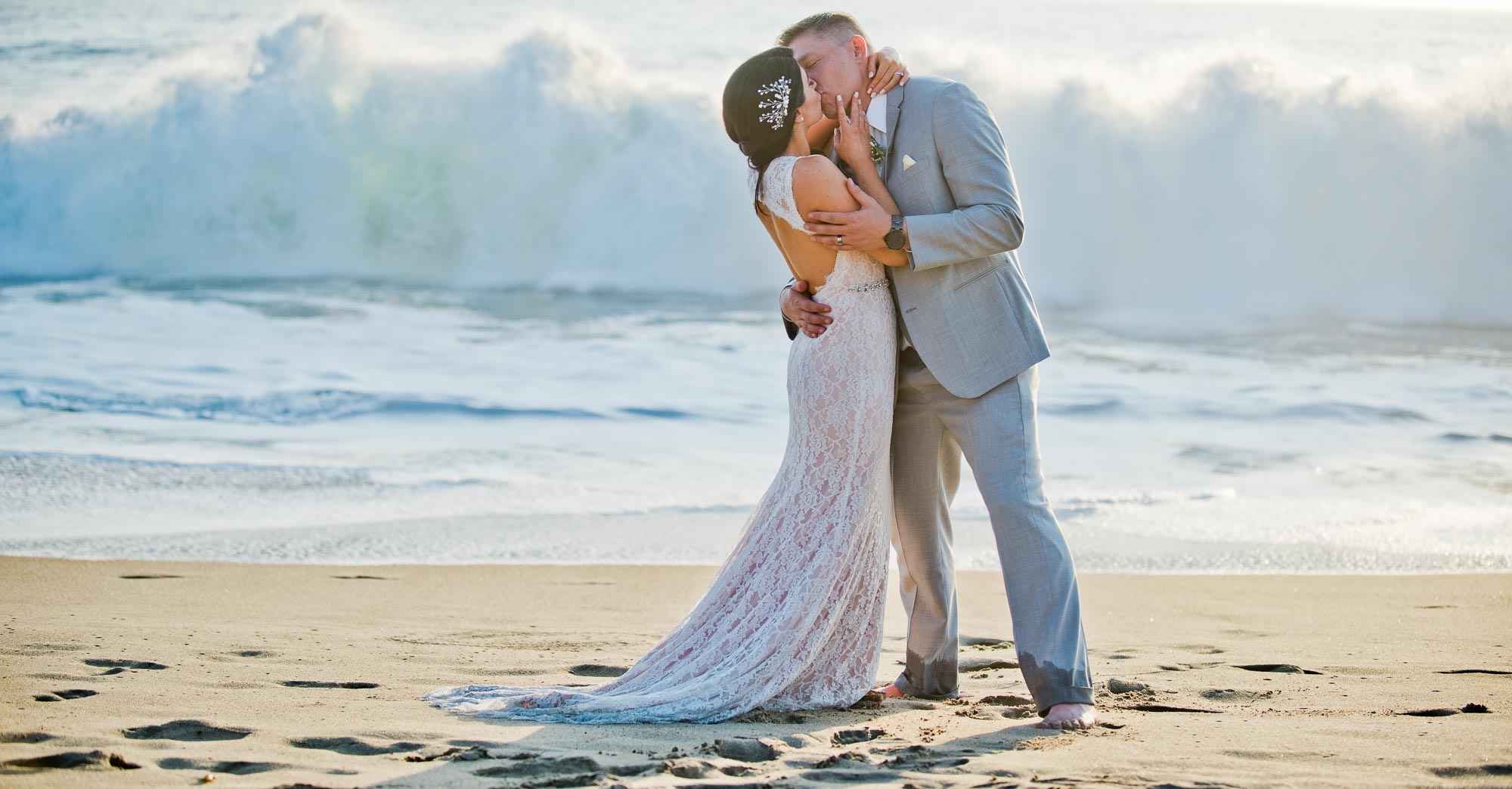 Laura & Danny’s – The Sunset Restaurant Beach Wedding Malibu featured slider image